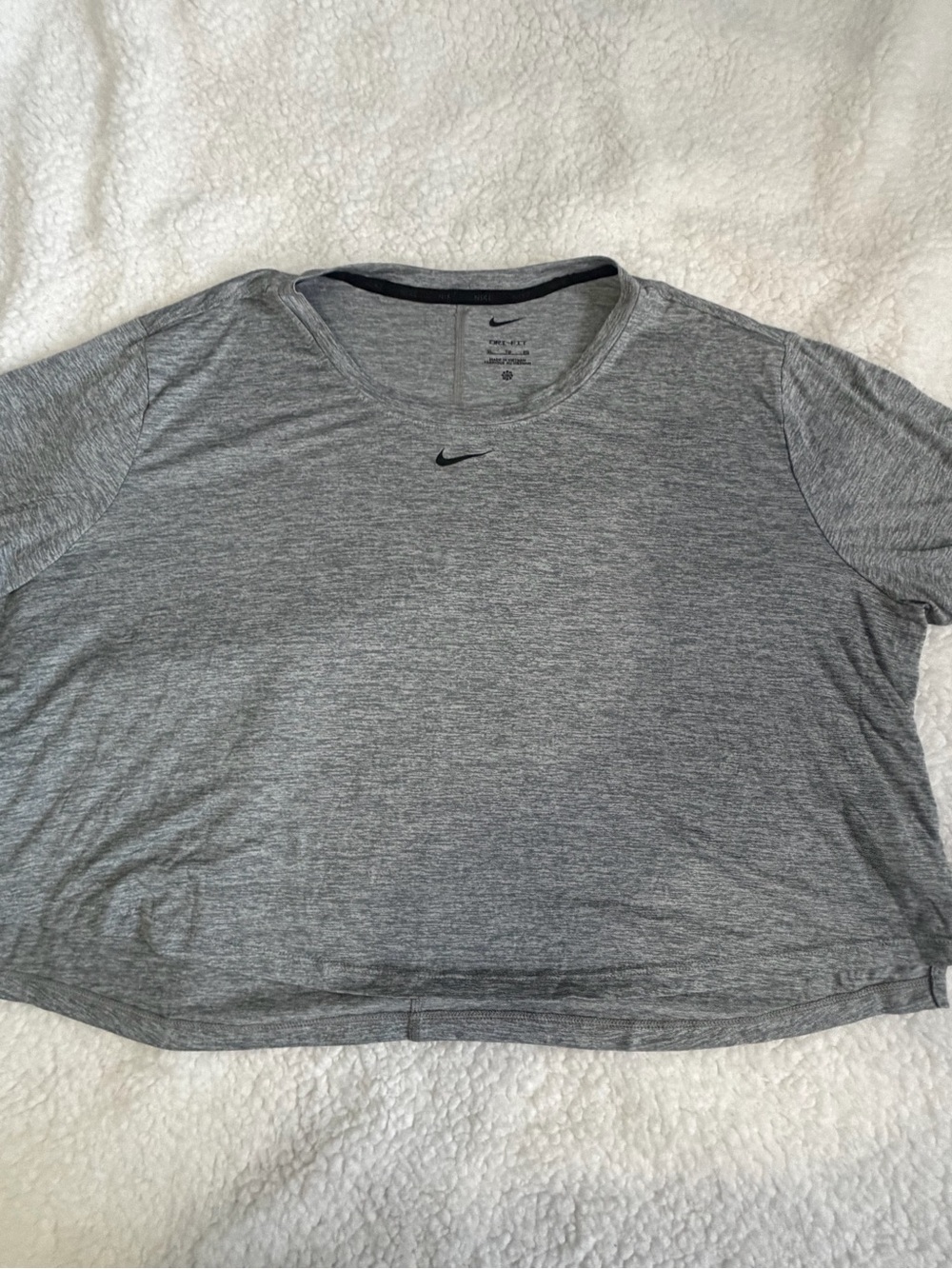 Nike Gray Heather Dri-FIT Crew Tee